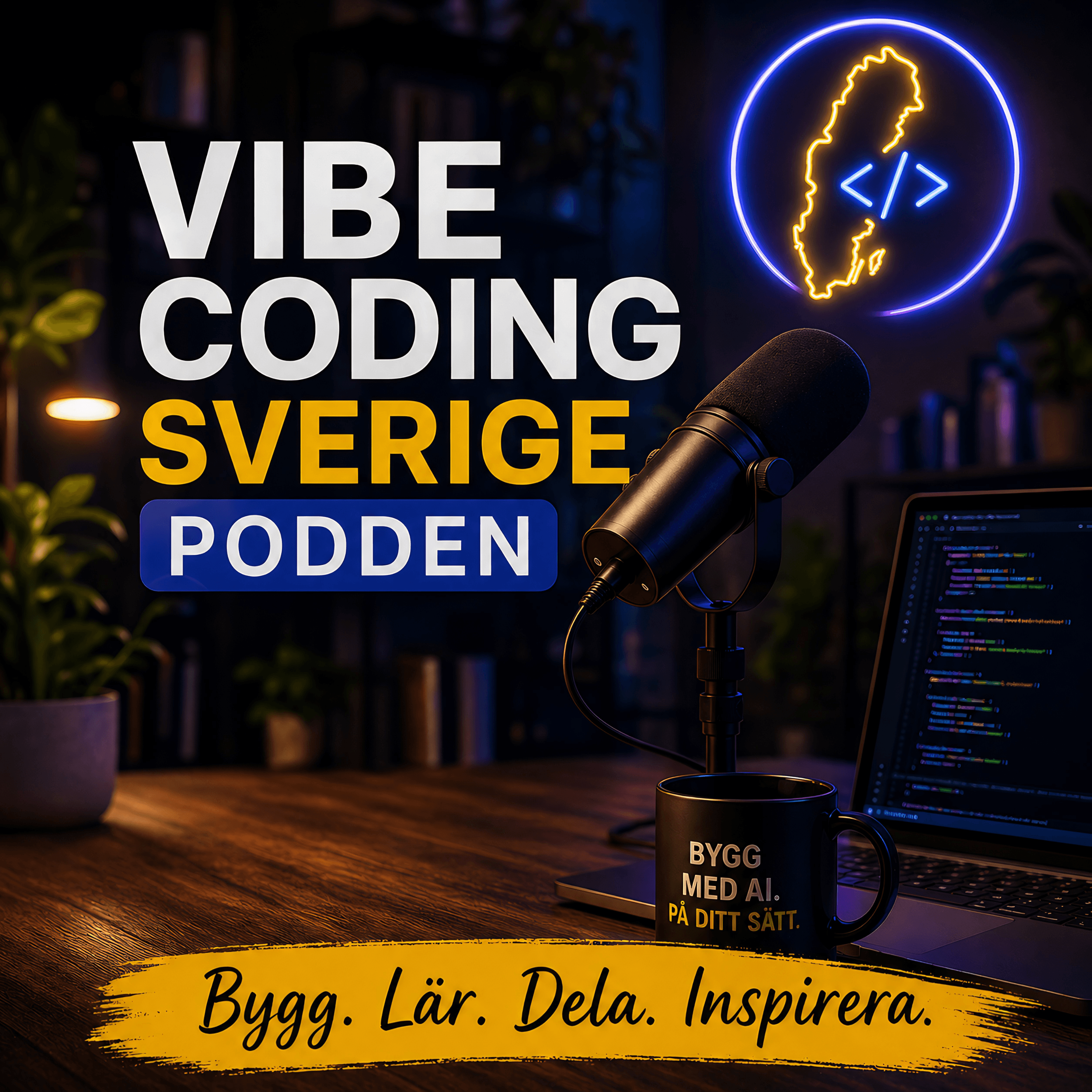 Omslag för Vibe Coding Sverige Podden